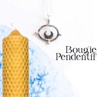Bougie coulée pendentif